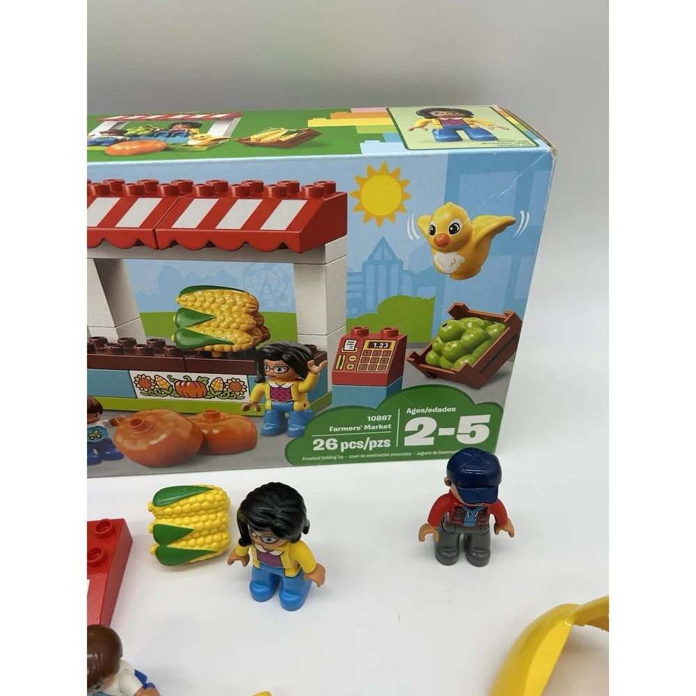 Retired 2018 LEGO Duplo Town - Farmers' Market 10867-Used Set-Complete w/Box - Picture 6 of 11